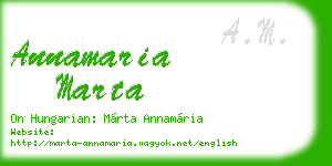 annamaria marta business card